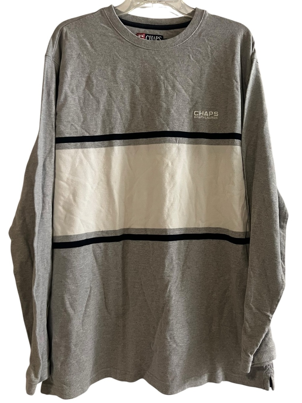Chaps Ralph Lauren Striped Long Sleeve T-Shirt XL